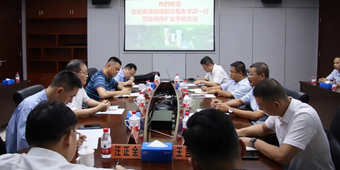 寶武資源高級副總裁朱學(xué)濱一行到訪海南礦業(yè) 共商深化合作